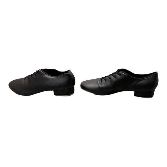 SOLD So Danca Woman’s Black Round Toe Leather Tap/Dance Lace Up Shoes- Size 9 - Picture 1 of 6